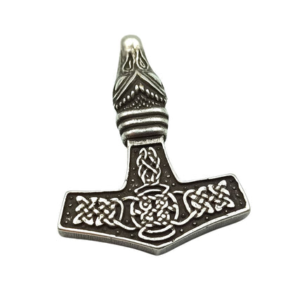 Bronze Mjolnir replica pendant Pendant only Silver plating 