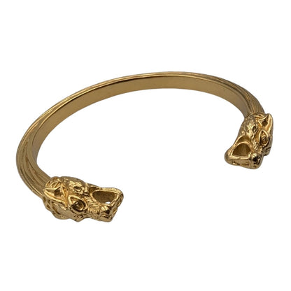 Wolf arm ring Viking bracelet Gold plating