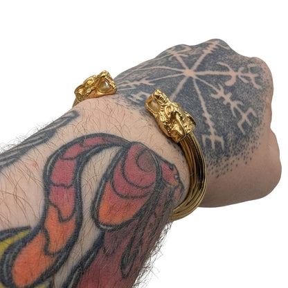 Wolf arm ring Viking bracelet