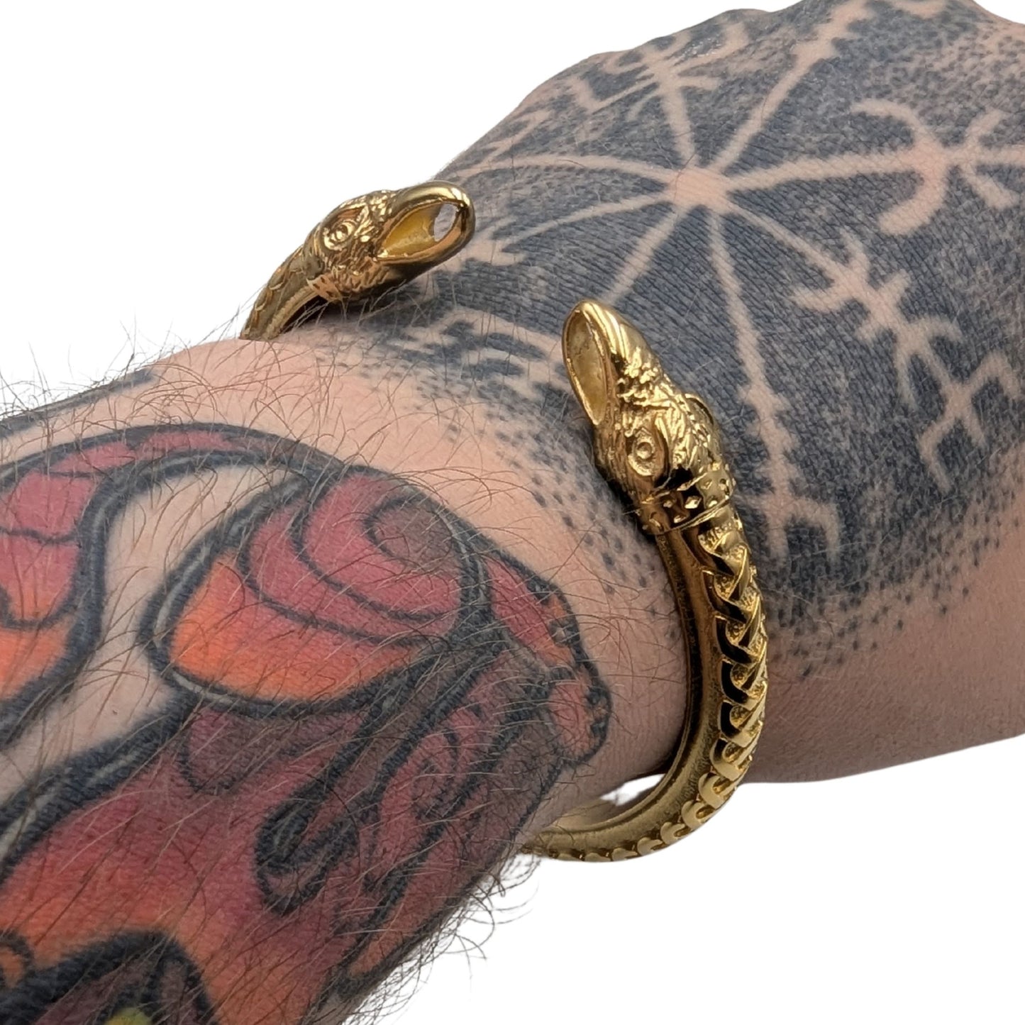 Viking arm ring raven bracelet