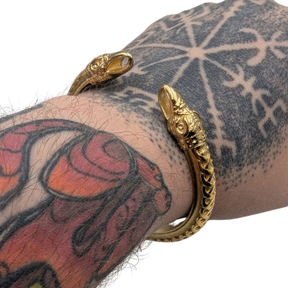 Viking arm ring raven bracelet