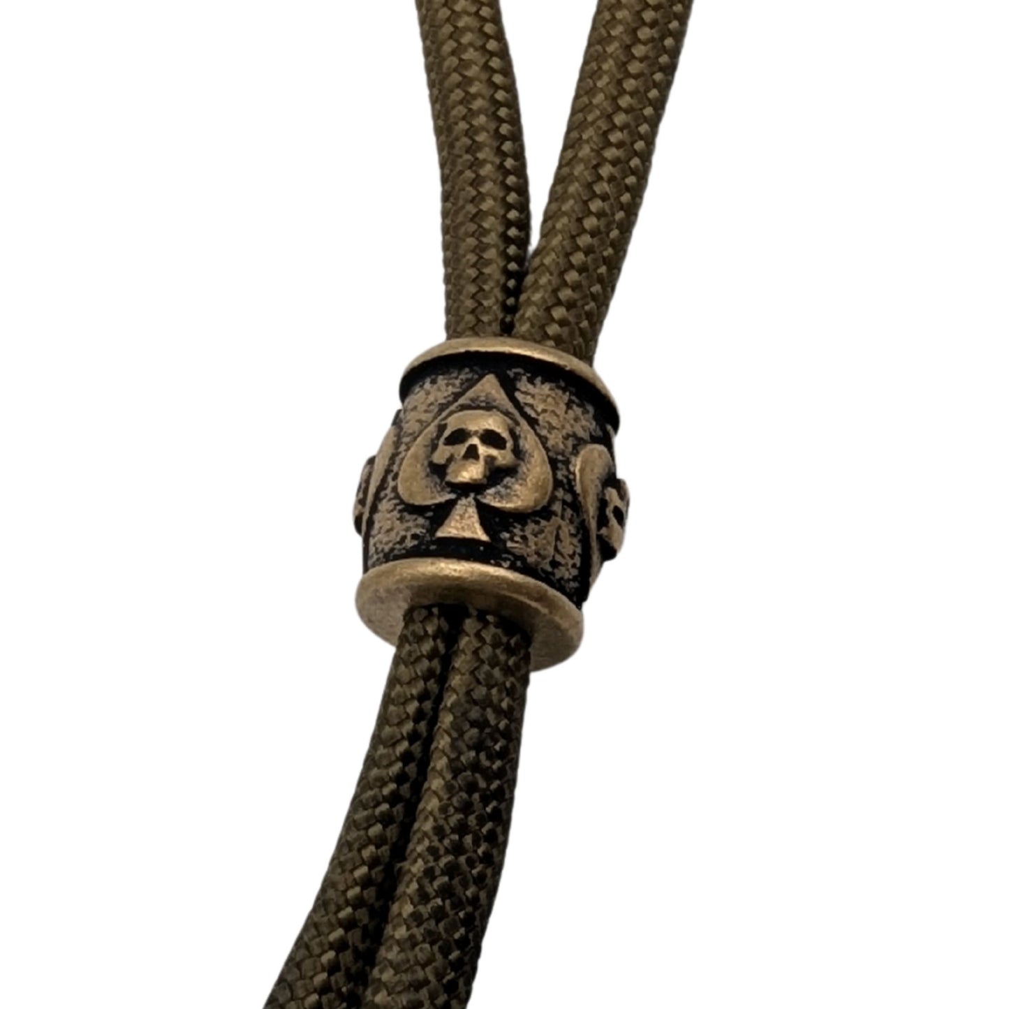Ace of Spades paracord bead