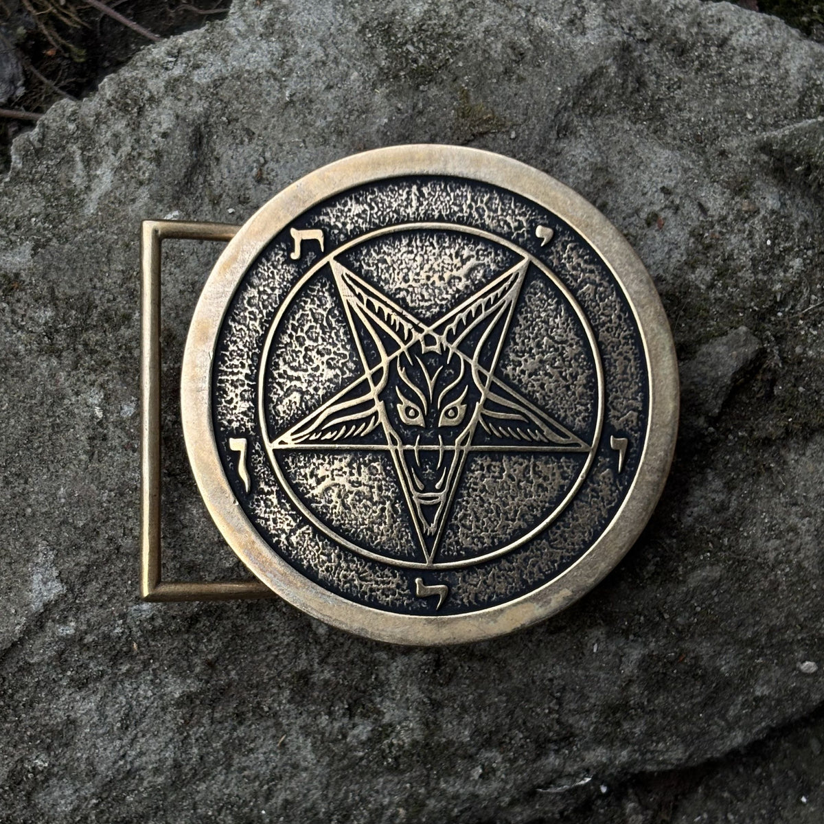 Baphomet Bronze Belt Buckle