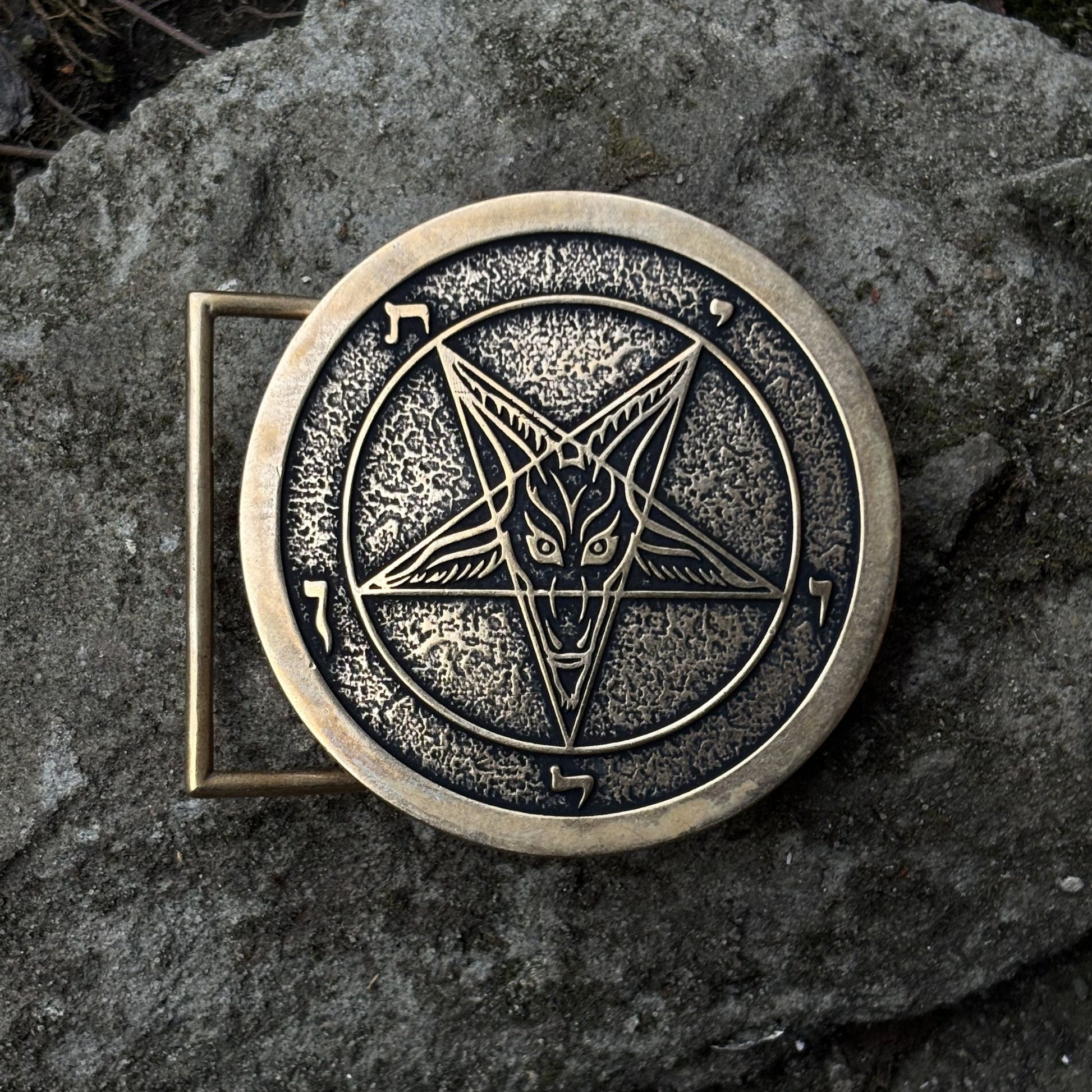 Baphomet Bronze Belt Buckle