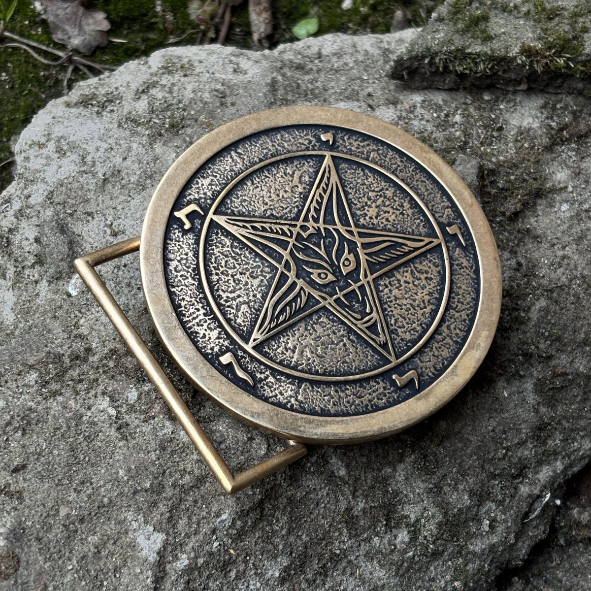 Baphomet Bronze Belt Buckle