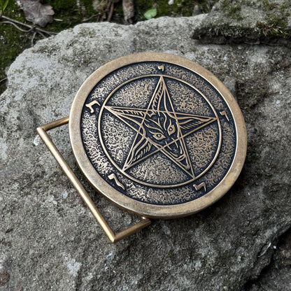 Baphomet Bronze Belt Buckle