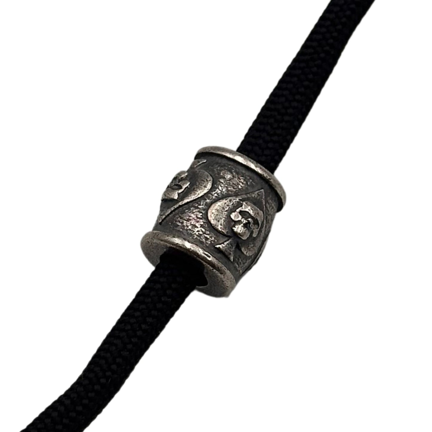 Ace of Spades paracord bead