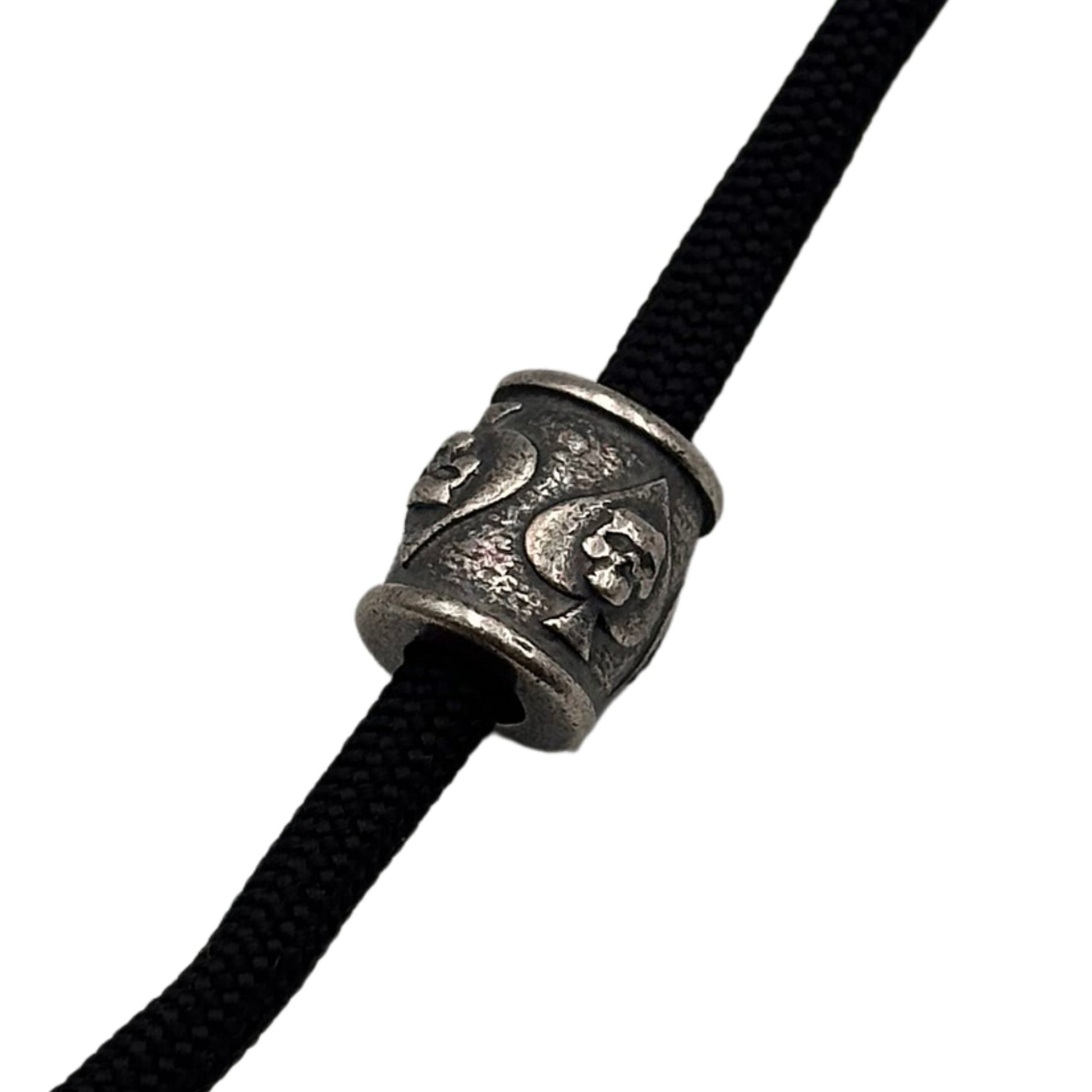 Ace of Spades paracord bead