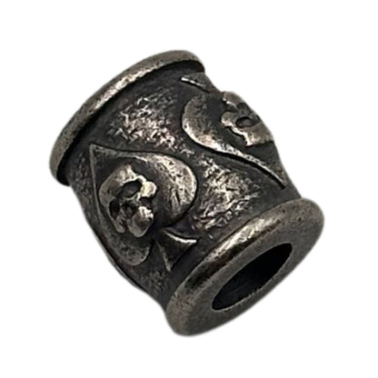 Ace of Spades paracord bead