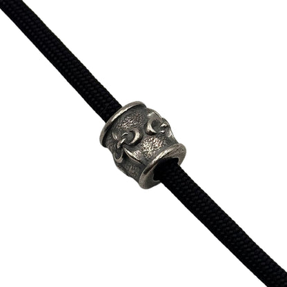 Fleur de Lys paracord bead