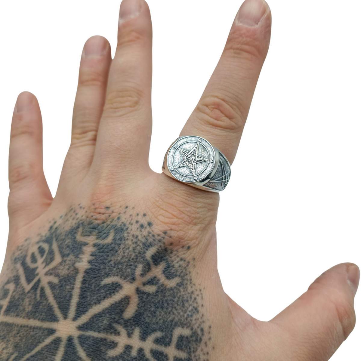Baphomet sigil ring