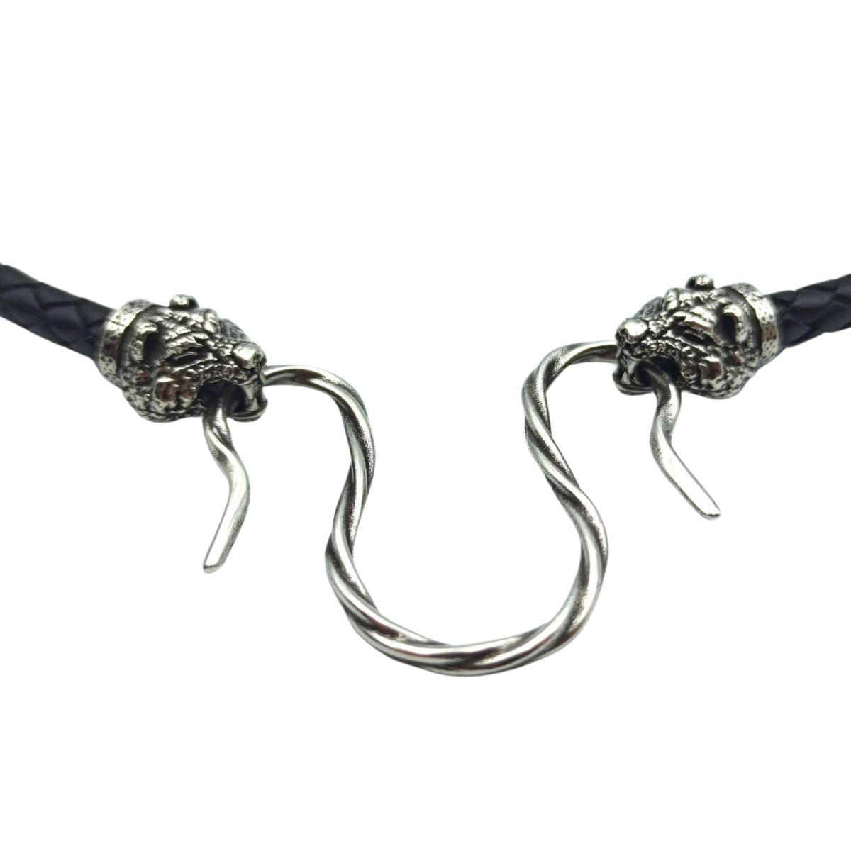 Bear leather necklace