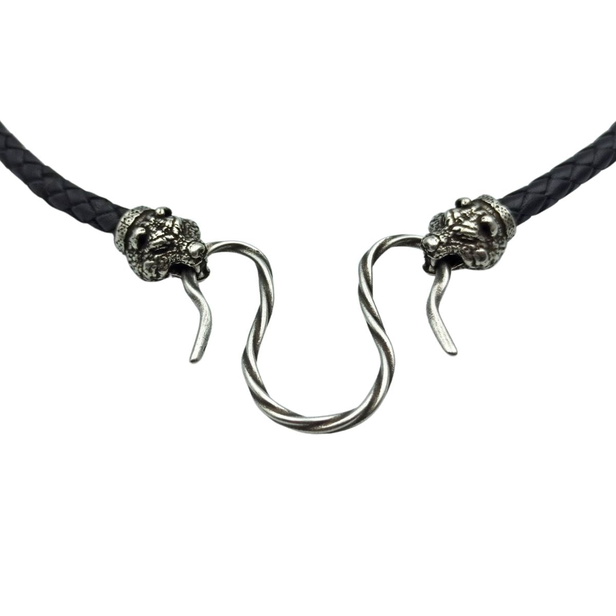 Bear leather necklace