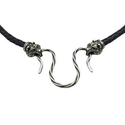 Bear leather necklace