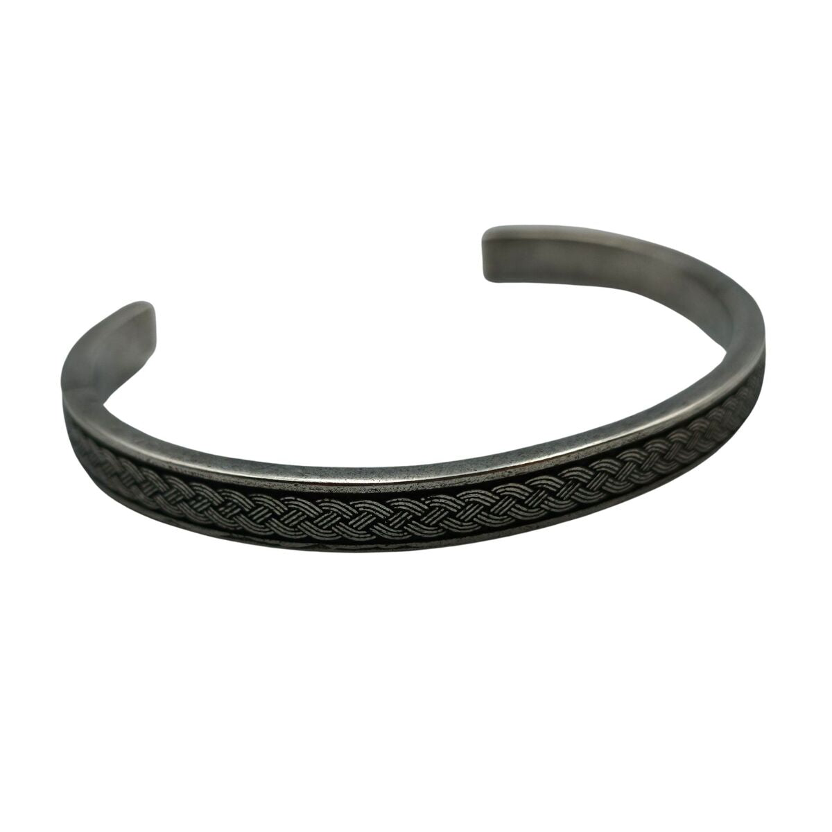 Borre ornament Norse bracelet Silver plating