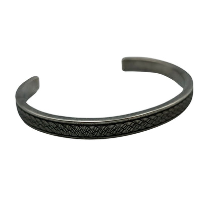 Borre ornament Norse bracelet Silver plating