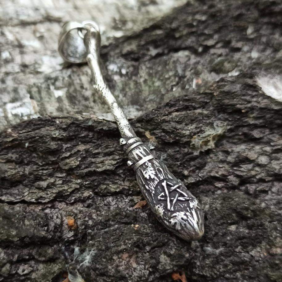 Witch broom pendant