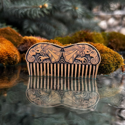 Germanic raven beard Viking comb