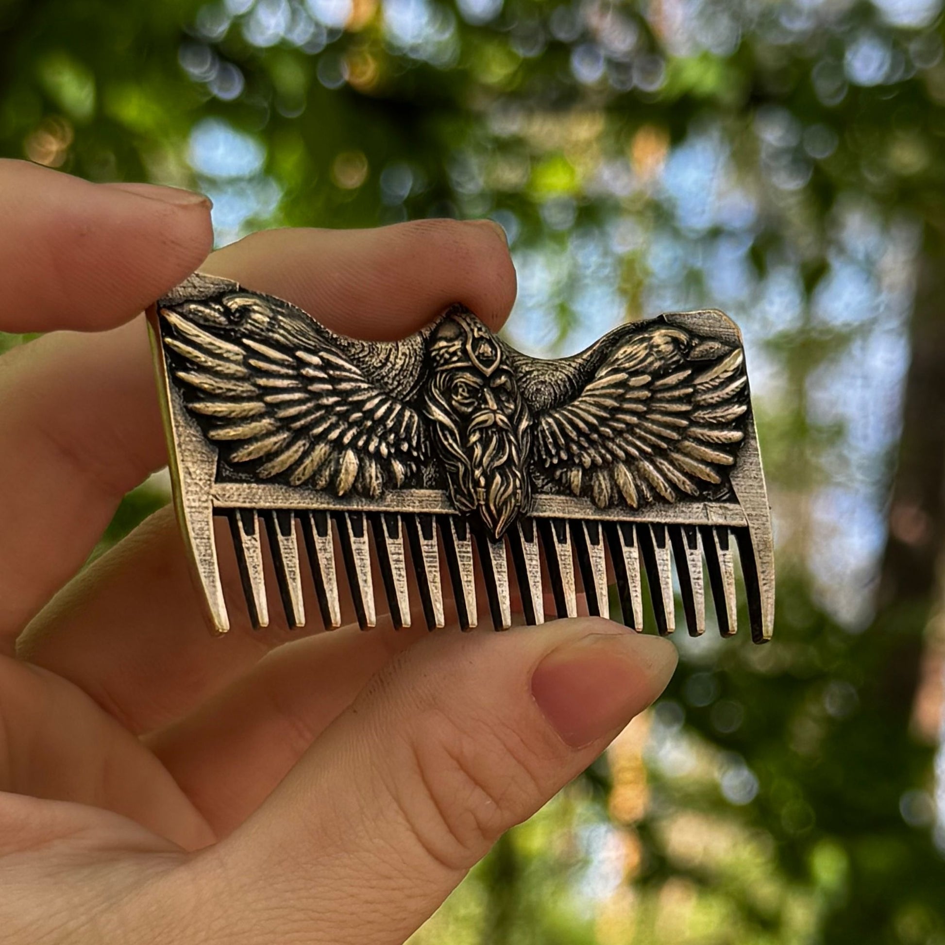 Odin with ravens beard Viking comb