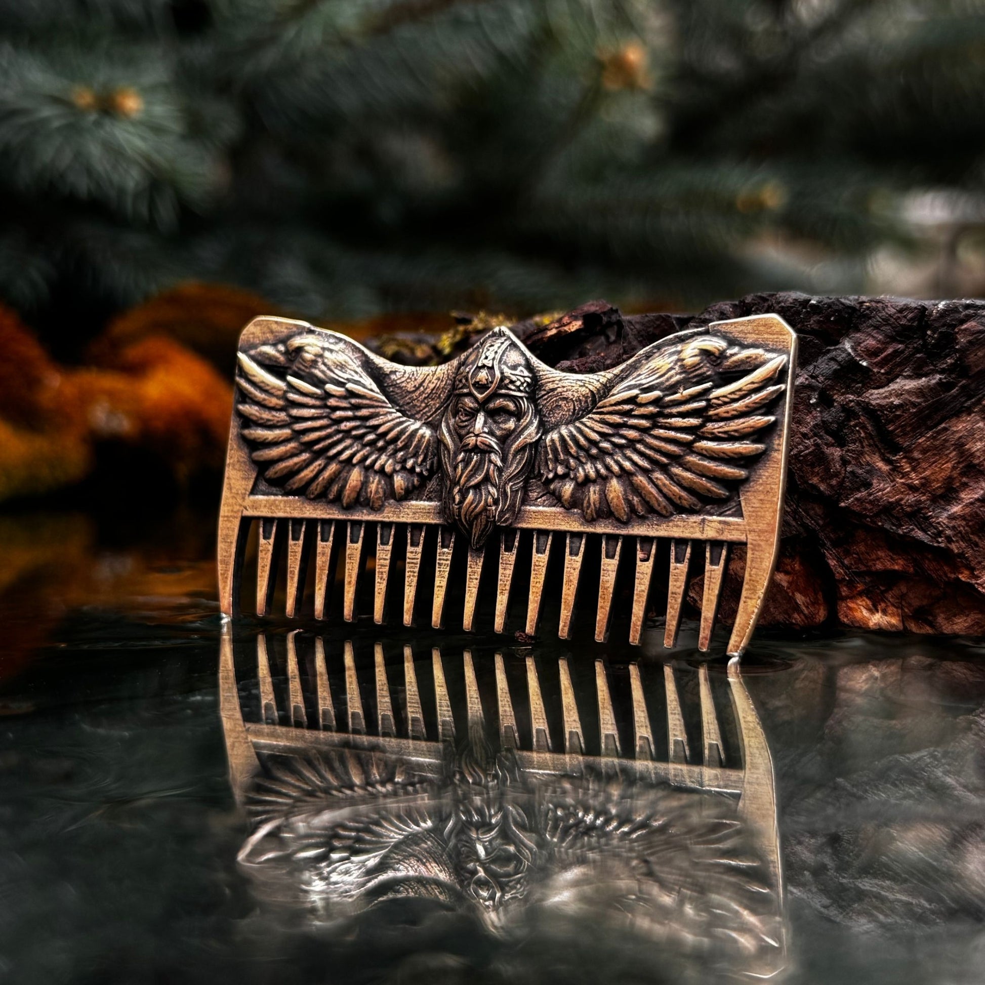 Odin with ravens beard Viking comb