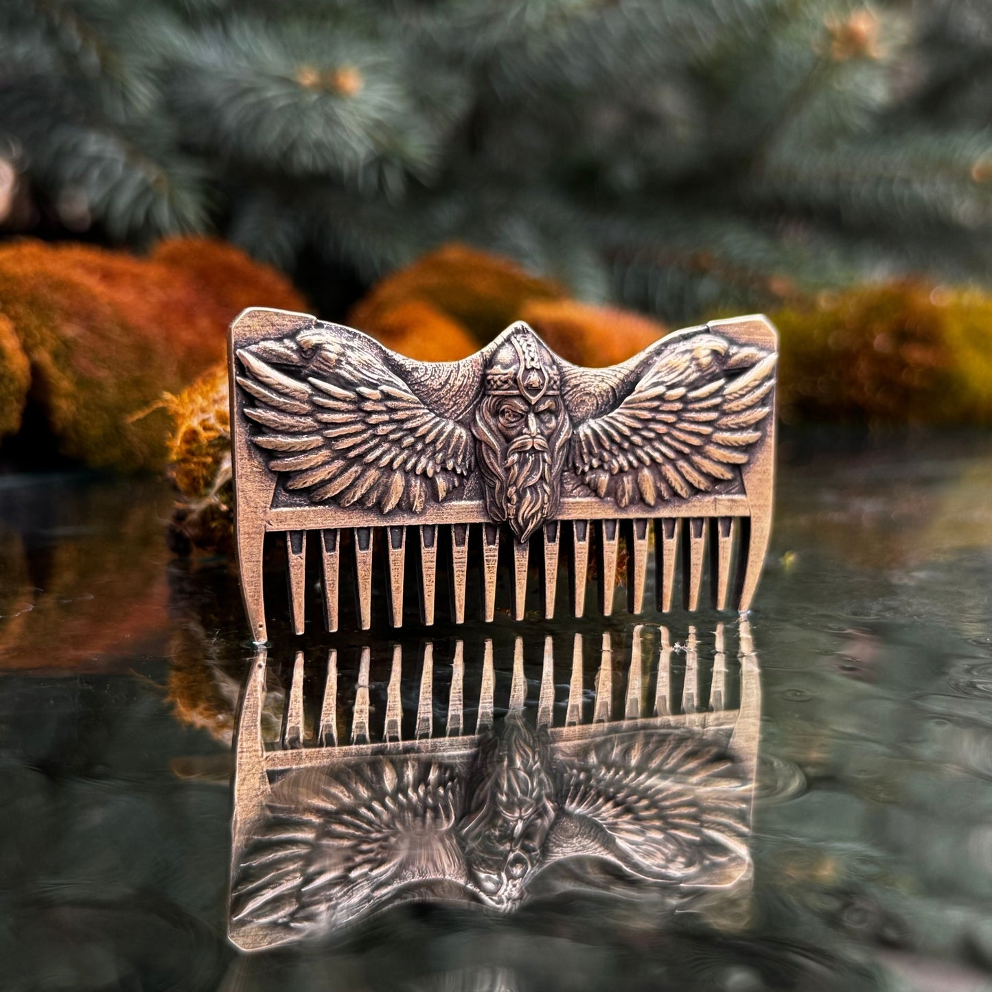 Odin with ravens beard Viking comb