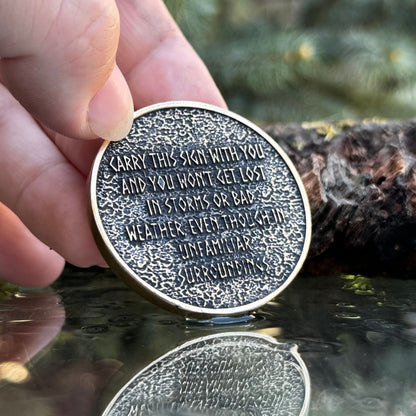 Vegvisir custom EDC coin
