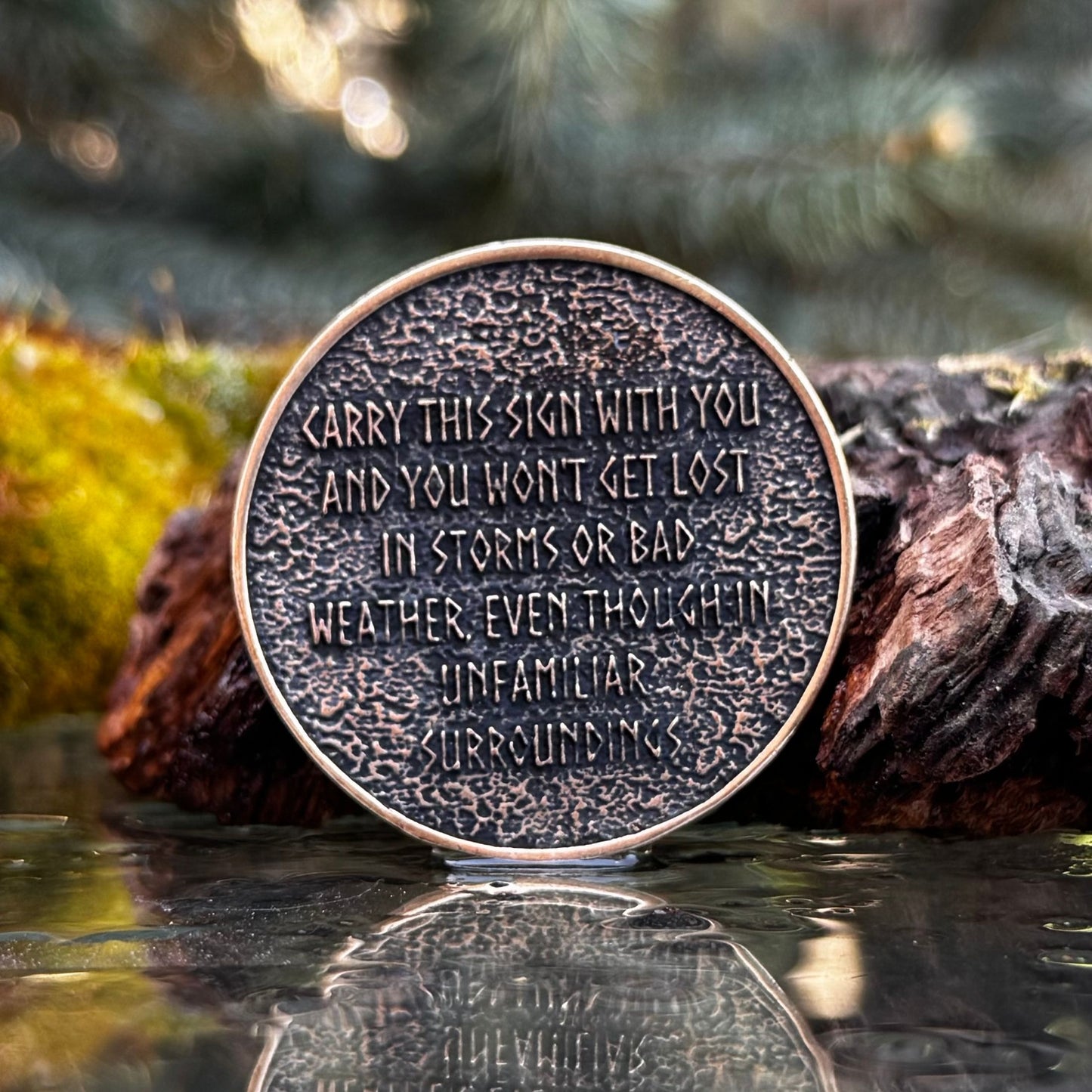 Vegvisir custom EDC coin