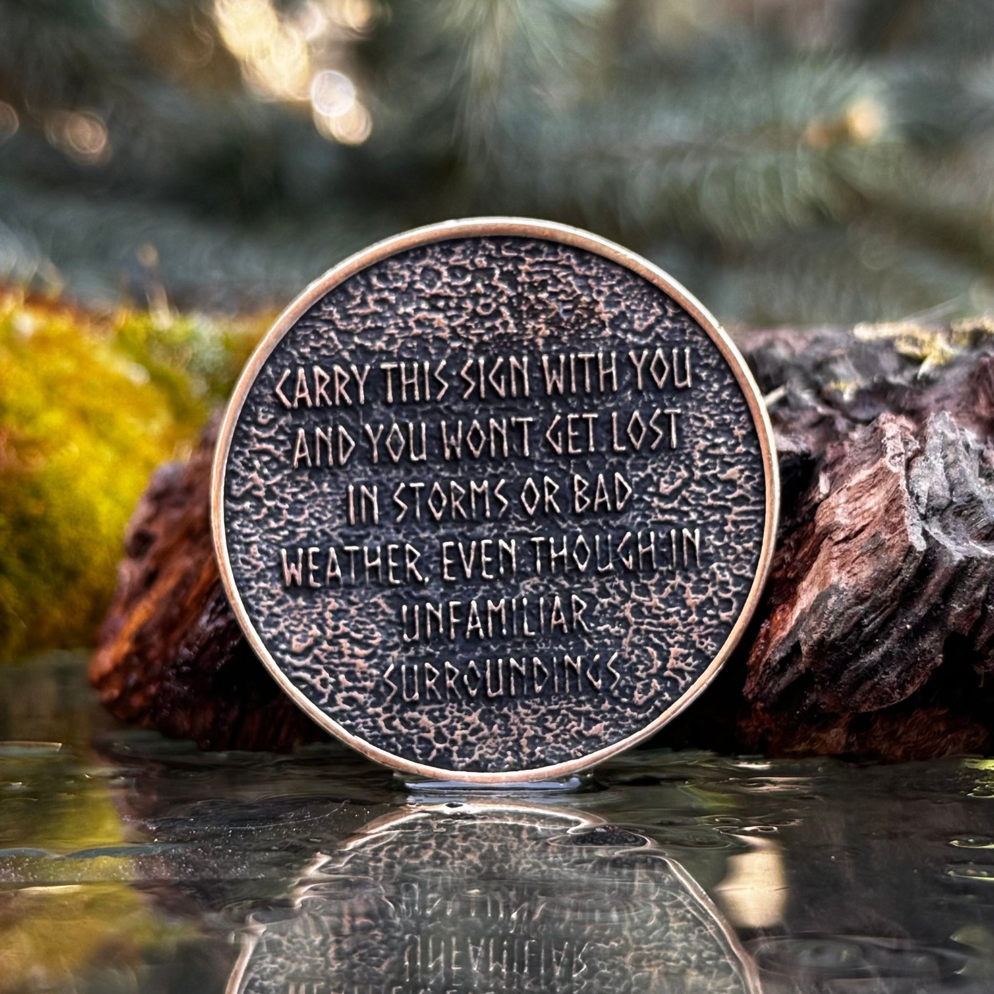 Vegvisir custom EDC coin
