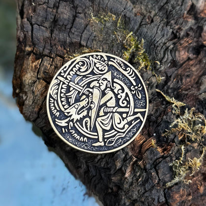 Helm of Awe custom coin