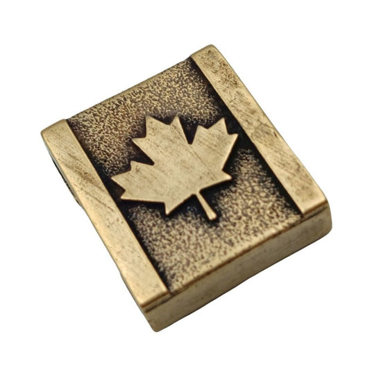 Canada flag Molle clip Bronze with patina  