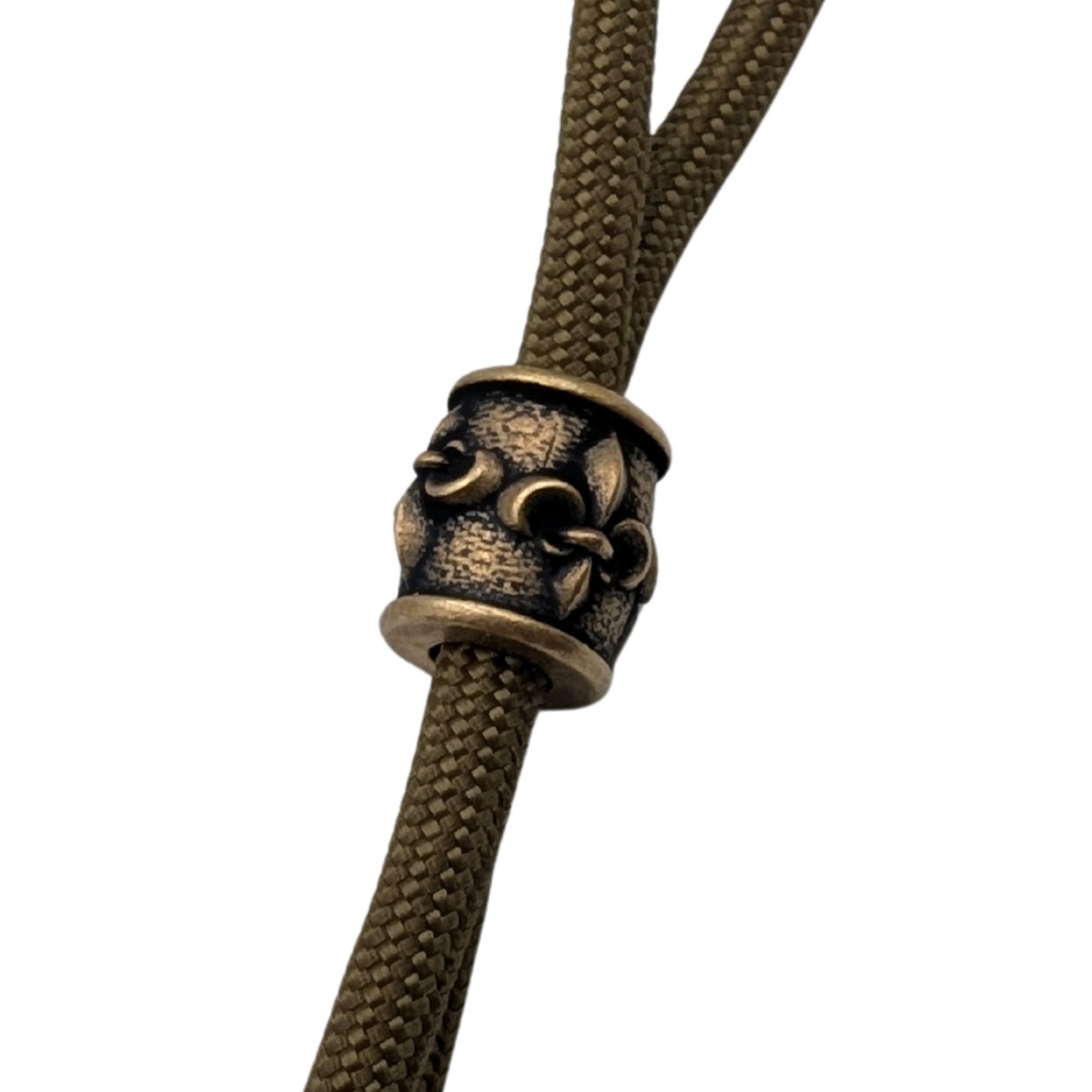 Fleur de Lys paracord bead