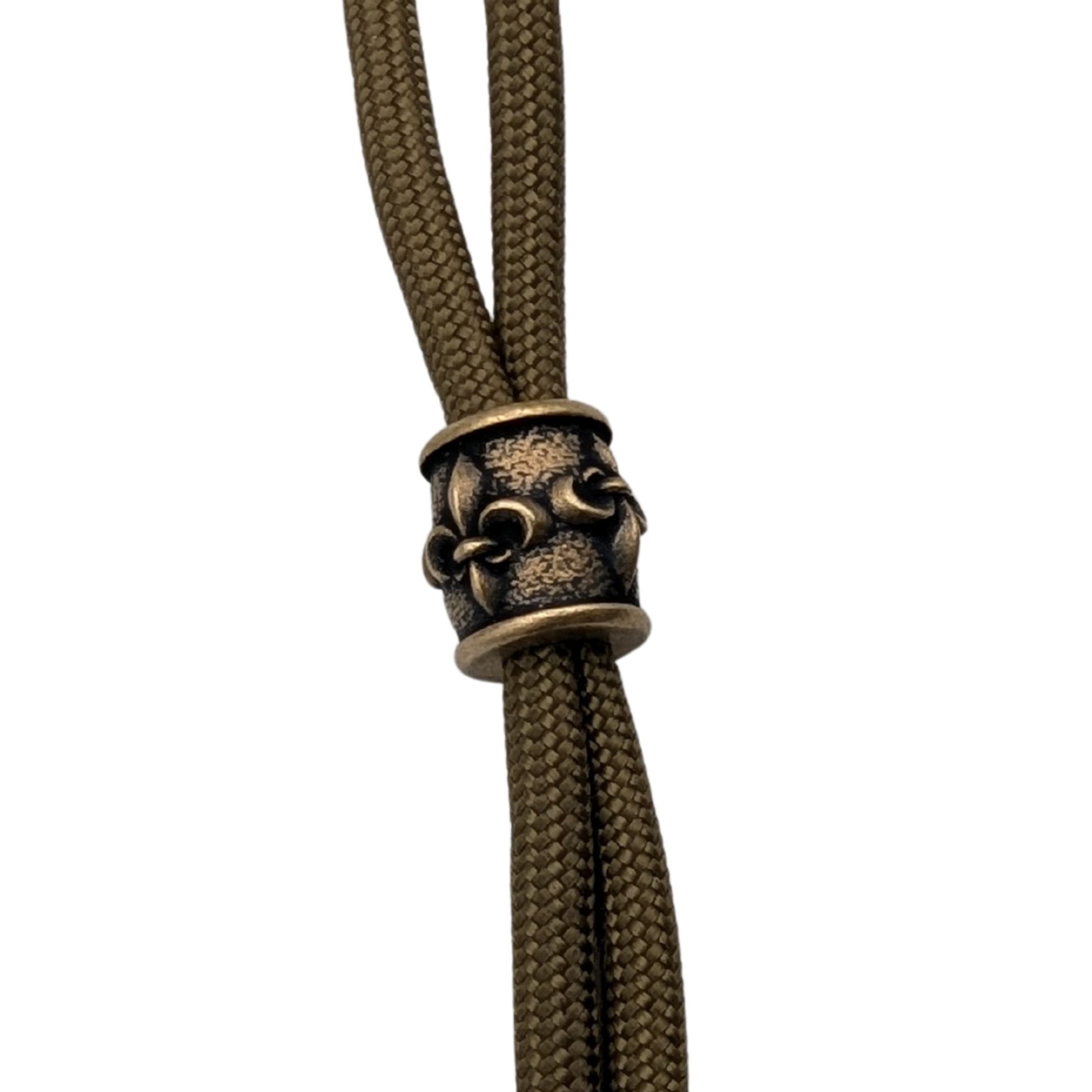 Fleur de Lys paracord bead