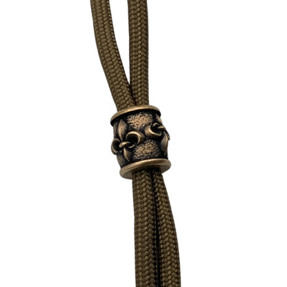 Fleur de Lys paracord bead