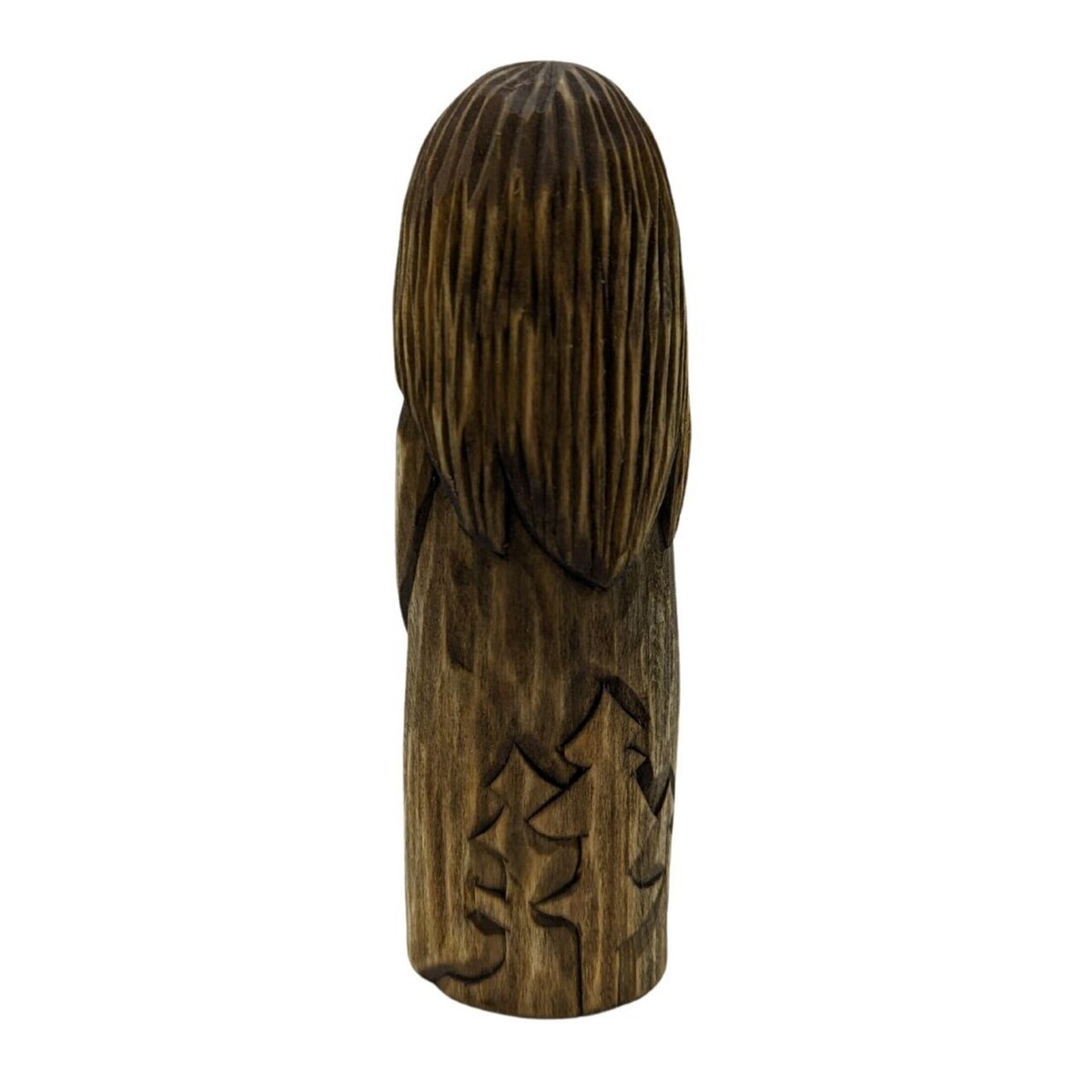Freyr God wood carved statue   