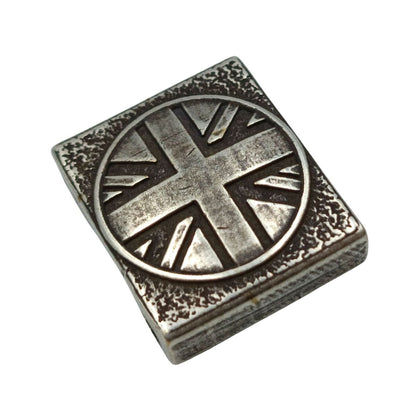 British flag Molle clip Silver plated  