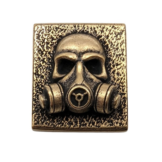 Gas mask molle clip Bronze with patina  