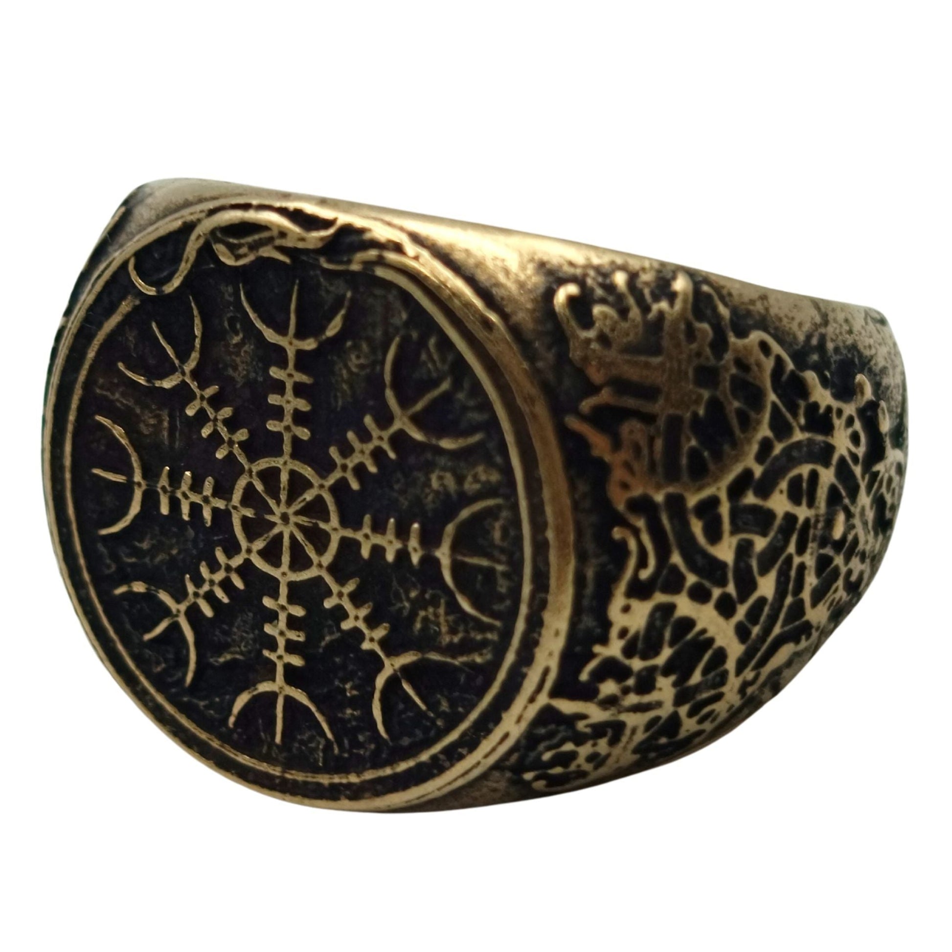 Helm of Awe Ring 6 US Bronze