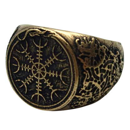 Helm of Awe Ring 6 US Bronze