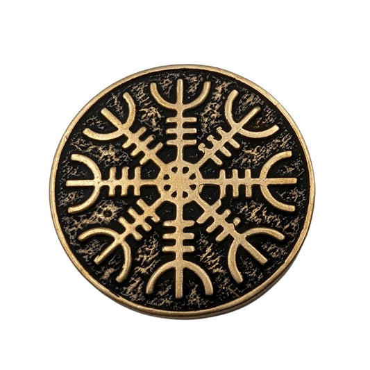 Helm of Awe custom coin Italian bronze  