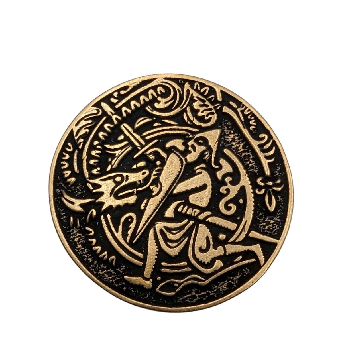 Helm of Awe custom coin   