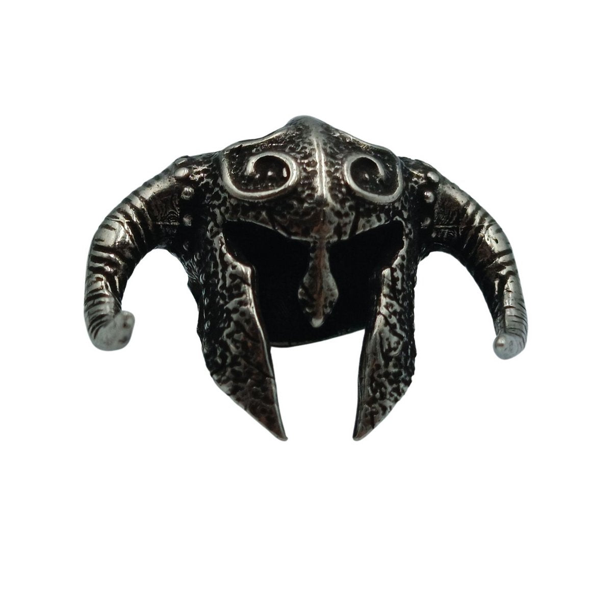 Horned viking helmet paracord bead   