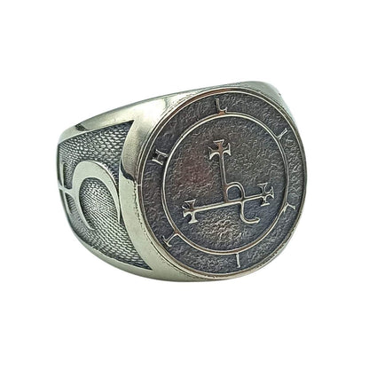 Lilith sigil signet ring 6 US Silver 925