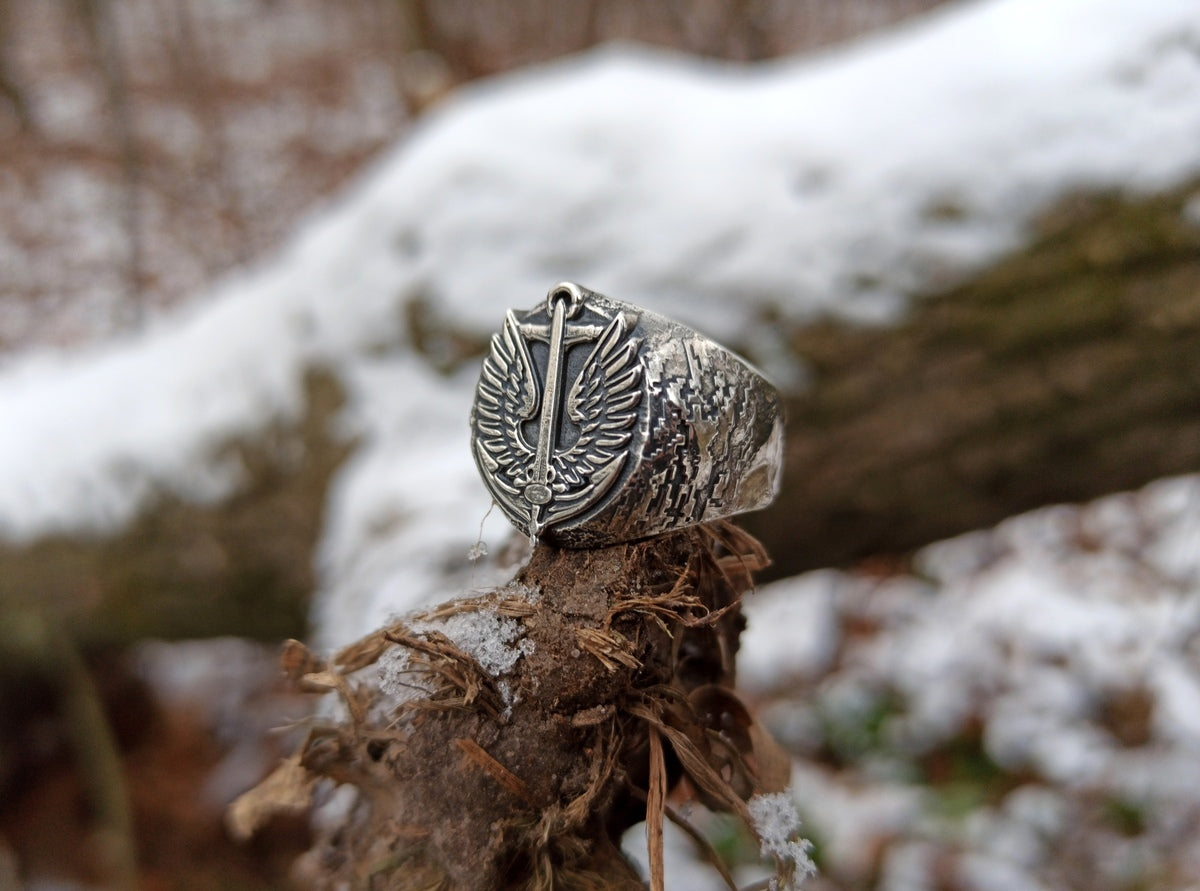 Ukrainian marines signet ring