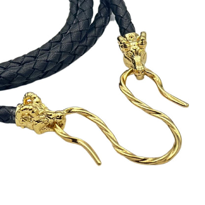 Norse goat leather necklace