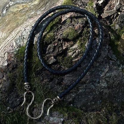 Skull Leather Necklace
