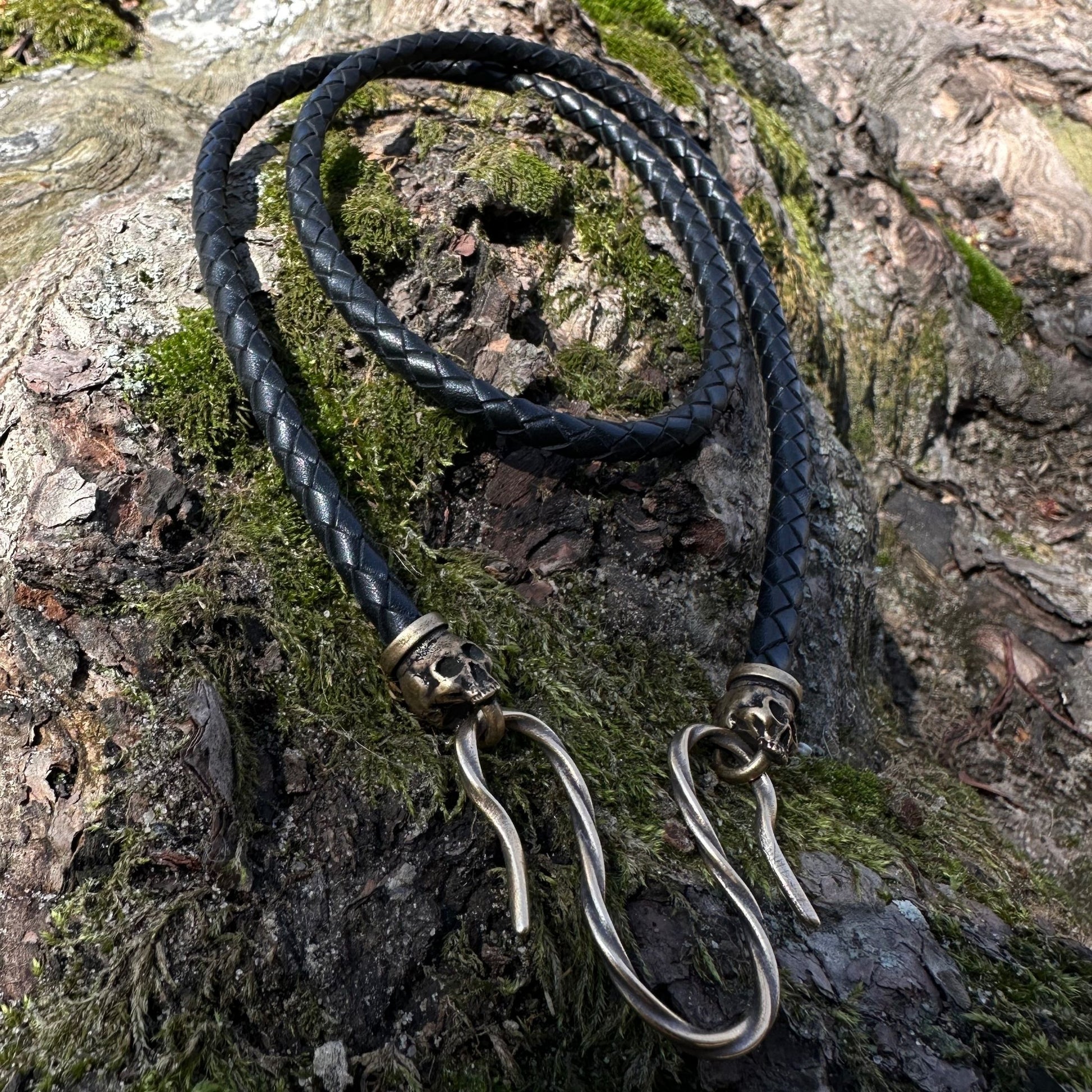 Skull Leather Necklace