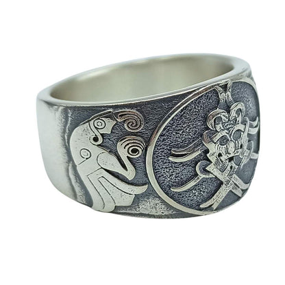 Mask of Odin norse ring