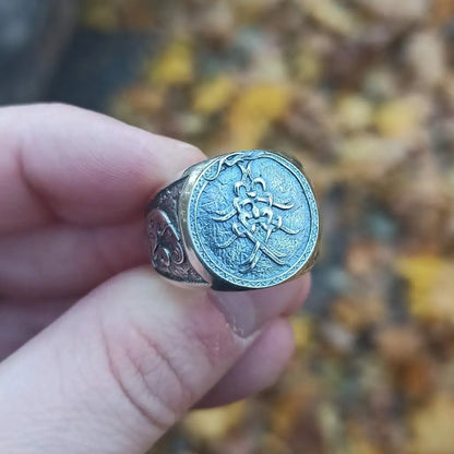 Mask of Odin Signet ring