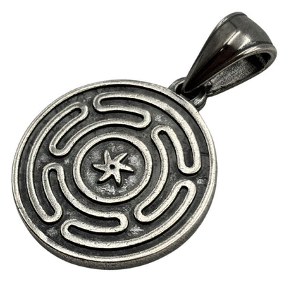 Wheel of Hecate pendant