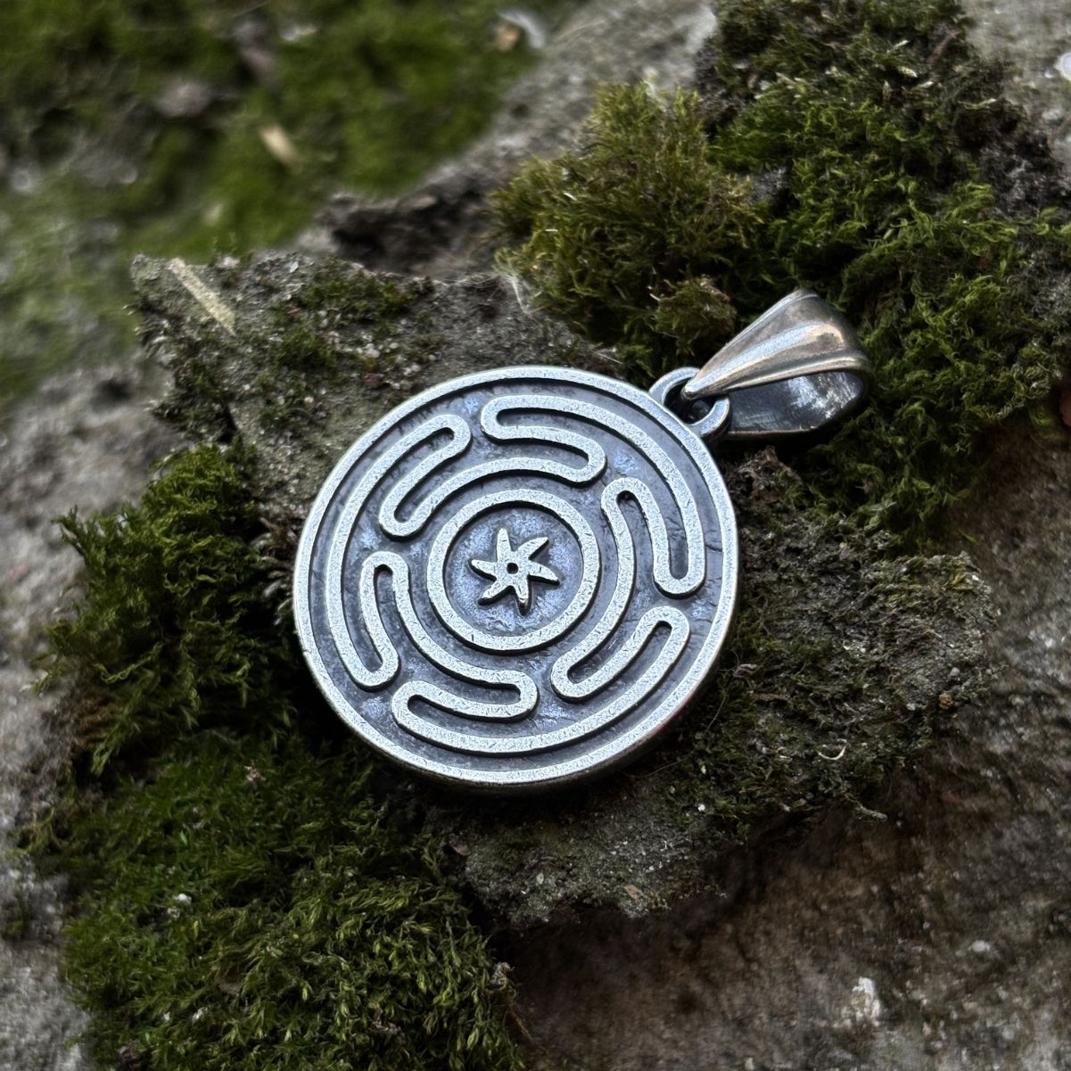 Wheel of Hecate pendant